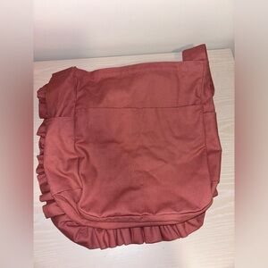 Milk fed shoulder bag with red hearts